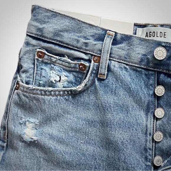 Agolde Fen High Rise Relaxed Taper Jeans in Wander - Size 24 - Picture 5 of 14